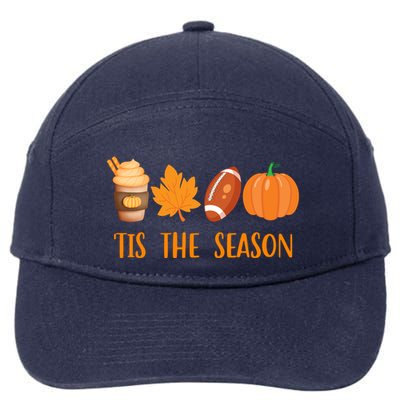 Tis The Season Festive Fall Lover 7-Panel Snapback Hat
