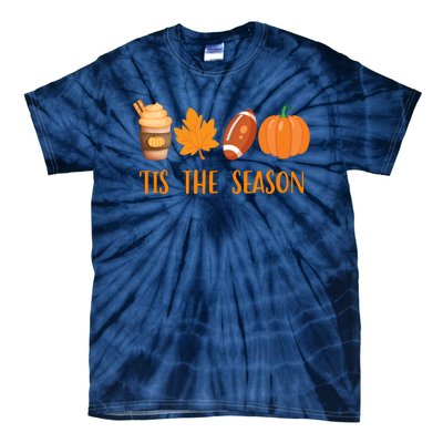 Tis The Season Festive Fall Lover Tie-Dye T-Shirt