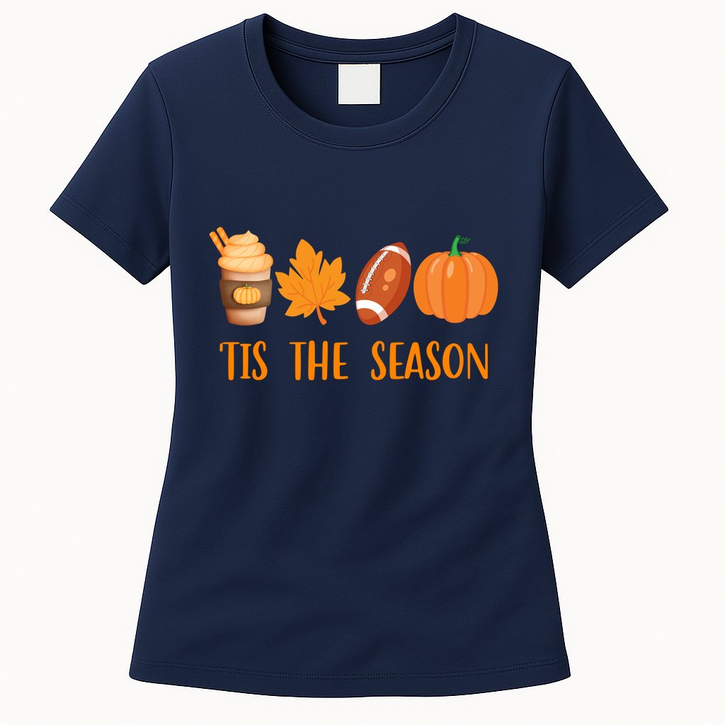 Tis The Season Festive Fall Lover Womens T-Shirt