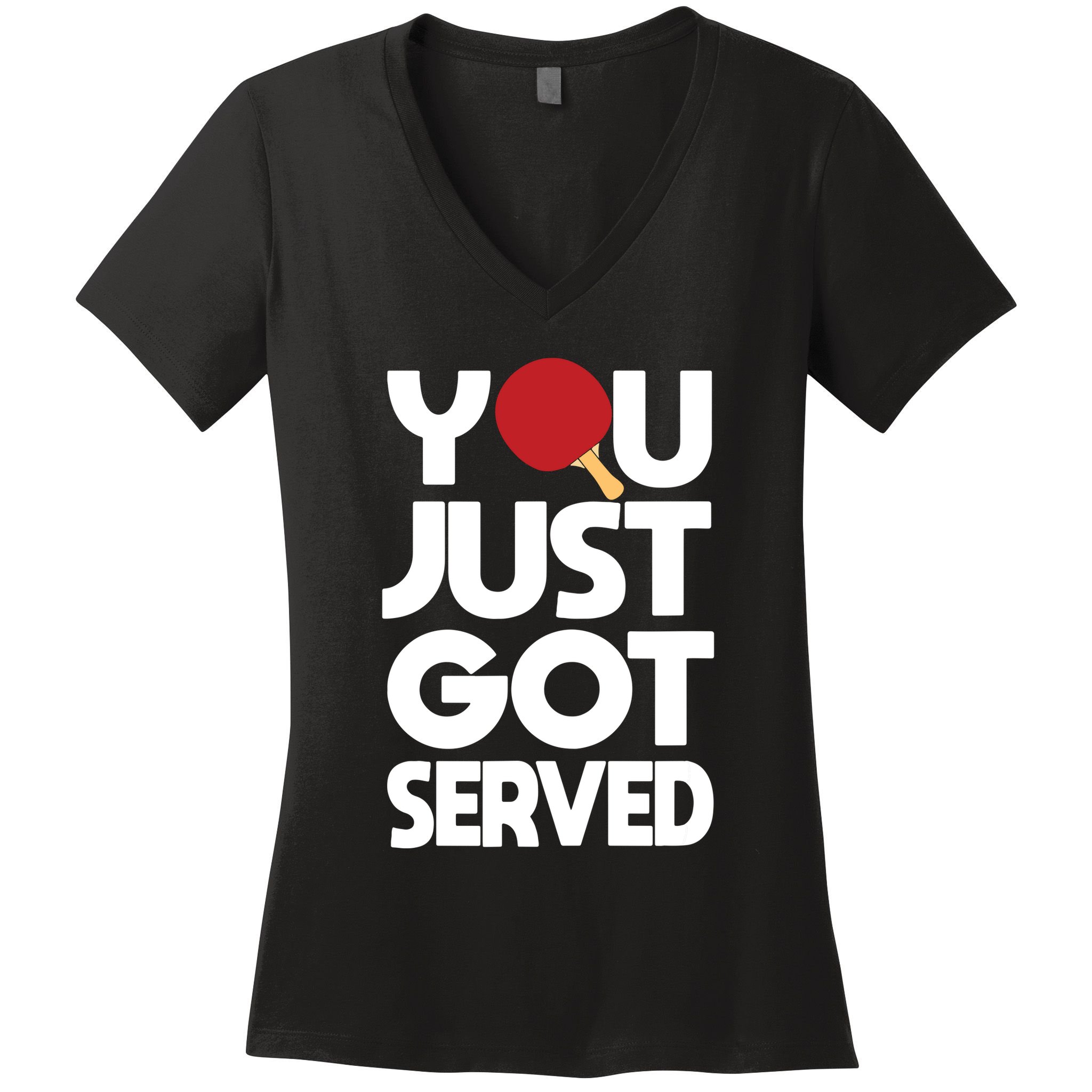 Table Tennis Shirts For Butterfly Ping Pong Women's V-Neck T-Shirt