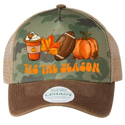 Tis The Season Football Fall Thanksgiving Legacy Tie Dye Trucker Hat