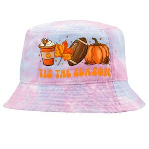 Tis The Season Football Fall Thanksgiving Tie-Dyed Bucket Hat