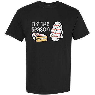 Tis The Season Christmas Tree Cake Xmas Garment-Dyed Heavyweight T-Shirt