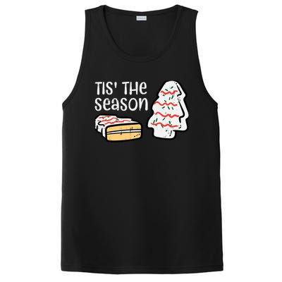 Tis The Season Christmas Tree Cake Xmas PosiCharge Competitor Tank