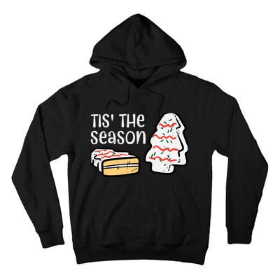 Tis The Season Christmas Tree Cake Xmas Tall Hoodie