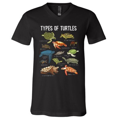 Turtle Turtle Spirit Animal Turtle Lover V-Neck T-Shirt