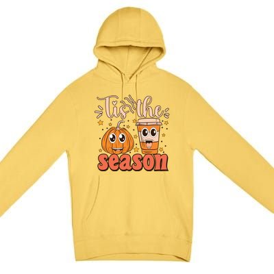 Tis The Season Pumpkin Spice Fall Vibes Autumn Season Thanksgiving Pumpkin Spice Premium Pullover Hoodie