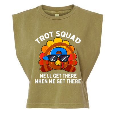 Turkey Trot Squad Thanksgiving Running Costume Garment-Dyed Women's Muscle Tee