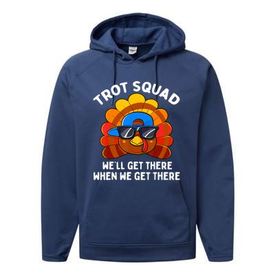 Turkey Trot Squad Thanksgiving Running Costume Performance Fleece Hoodie