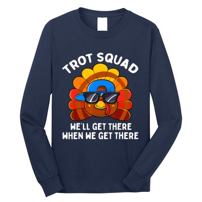 Turkey Trot Squad Thanksgiving Running Costume Long Sleeve Shirt