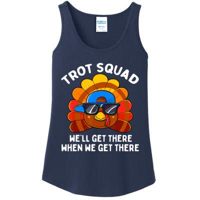 Turkey Trot Squad Thanksgiving Running Costume Ladies Essential Tank