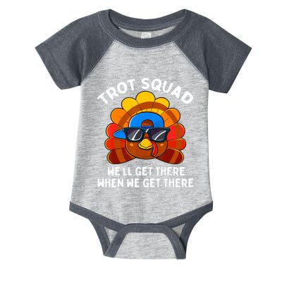 Turkey Trot Squad Thanksgiving Running Costume Infant Baby Jersey Bodysuit