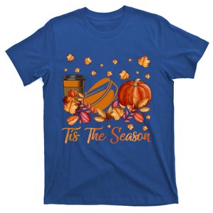 Tis The Season Hockey Pumpkin Autumn Fall Thanksgiving Gift T-Shirt