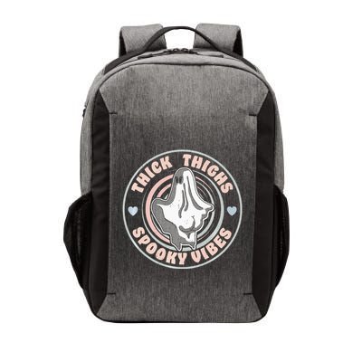 Thick Thighs Spooky Vibes Funny Halloween Ghost Pastel Goth Vector Backpack