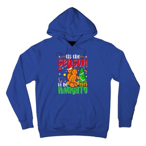 Tis The Season To Be Naughty Christmas Gingerbread Couple Gift Hoodie