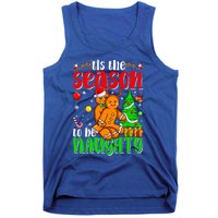 Tis The Season To Be Naughty Christmas Gingerbread Couple Gift Tank Top