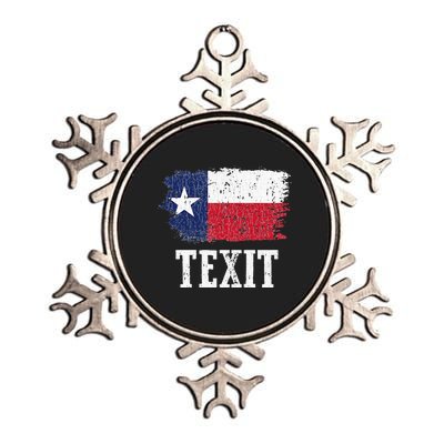 Texit Texas Secede Texan State Flag Texas State Pride Texit Metallic Star Ornament