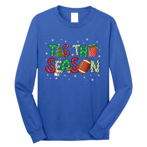 Tis The Season Football Xmas Tree Coffee Merry Christmas Gift Long Sleeve Shirt