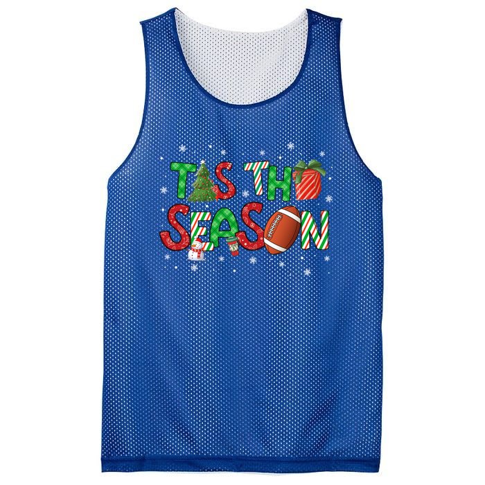 Tis The Season Football Xmas Tree Coffee Merry Christmas Gift Mesh Reversible Basketball Jersey Tank