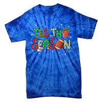 Tis The Season Football Xmas Tree Coffee Merry Christmas Gift Tie-Dye T-Shirt