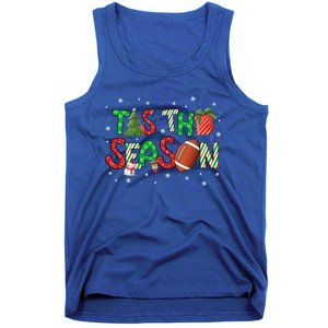 Tis The Season Football Xmas Tree Coffee Merry Christmas Gift Tank Top