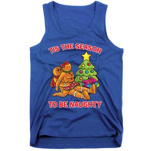 Tis The Season To Be Naughty Gingerbread Love Couple Gift Tank Top