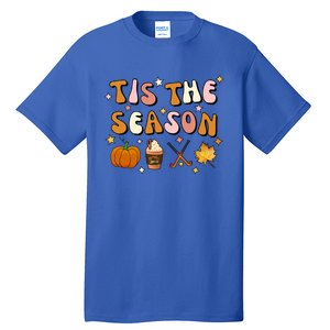 Tis The Season Field Hockey Pumpkin Latte Fall Thanksgiving Cute Gift Tall T-Shirt