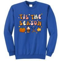 Tis The Season Field Hockey Pumpkin Latte Fall Thanksgiving Cute Gift Tall Sweatshirt