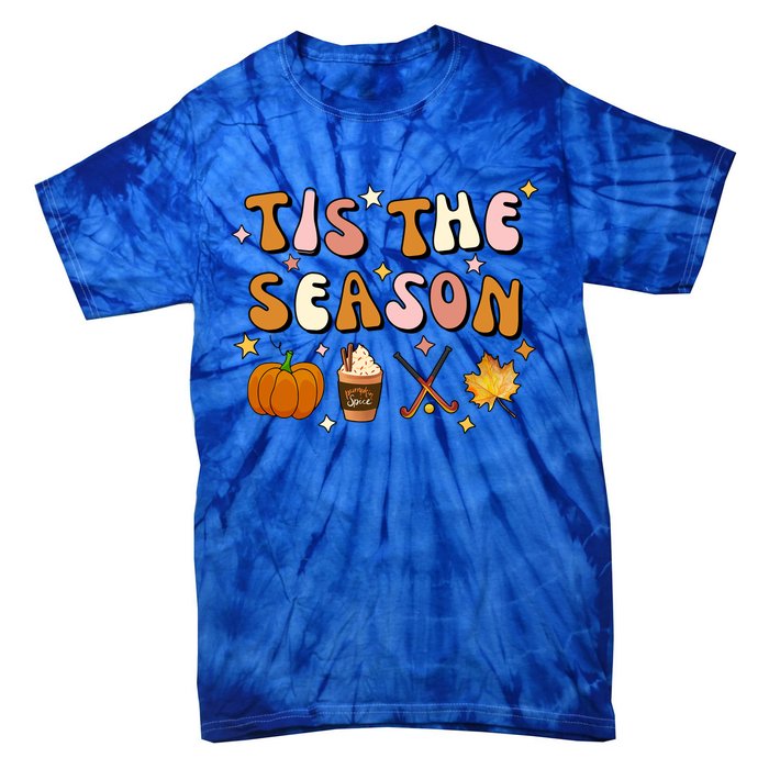 Tis The Season Field Hockey Pumpkin Latte Fall Thanksgiving Cute Gift Tie-Dye T-Shirt