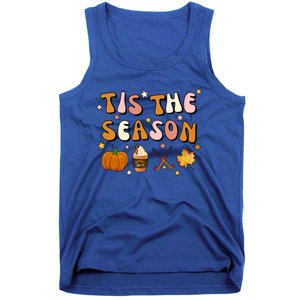 Tis The Season Field Hockey Pumpkin Latte Fall Thanksgiving Cute Gift Tank Top