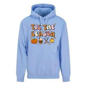 Tis The Season Field Hockey Pumpkin Latte Fall Thanksgiving Cute Gift Unisex Surf Hoodie