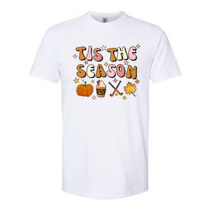 Tis The Season Field Hockey Pumpkin Latte Fall Thanksgiving Cute Gift Softstyle CVC T-Shirt