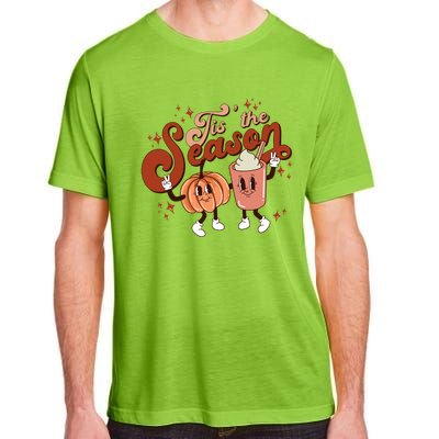 Tis The Season Pumpkin Boo 60s 70s Hippie Halloween Costume Gift Adult ChromaSoft Performance T-Shirt