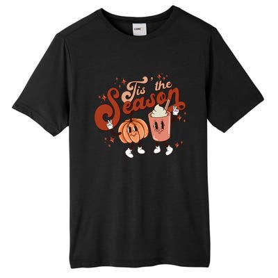 Tis The Season Pumpkin Boo 60s 70s Hippie Halloween Costume Gift Tall Fusion ChromaSoft Performance T-Shirt