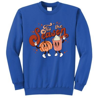 Tis The Season Pumpkin Boo 60s 70s Hippie Halloween Costume Gift Sweatshirt