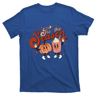 Tis The Season Pumpkin Boo 60s 70s Hippie Halloween Costume Gift T-Shirt