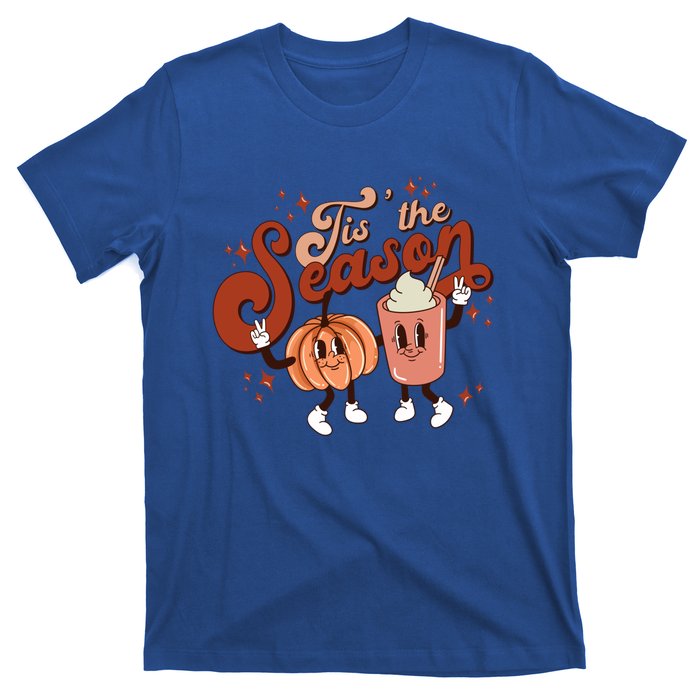 Tis The Season Pumpkin Boo 60s 70s Hippie Halloween Costume Gift T-Shirt