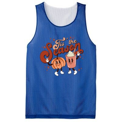 Tis The Season Pumpkin Boo 60s 70s Hippie Halloween Costume Gift Mesh Reversible Basketball Jersey Tank