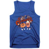 Tis The Season Pumpkin Boo 60s 70s Hippie Halloween Costume Gift Tank Top