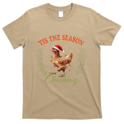 Tis The Season To Be Chicking Funny Christmas Chicken T-Shirt