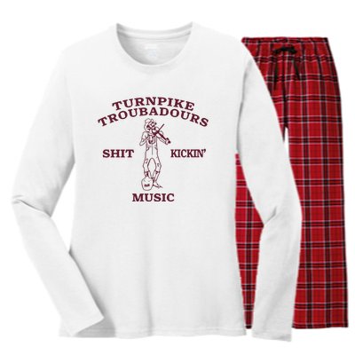 Turnpike Troubadours Shit Kickin Music Women's Long Sleeve Flannel Pajama Set 