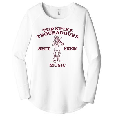 Turnpike Troubadours Shit Kickin Music Women's Perfect Tri Tunic Long Sleeve Shirt