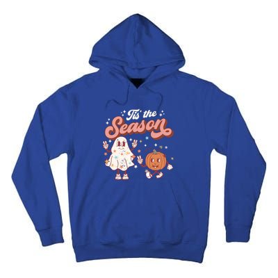 Tis' The Season Retro Halloween Party Funny Ghost Pumpkin Great Gift Tall Hoodie