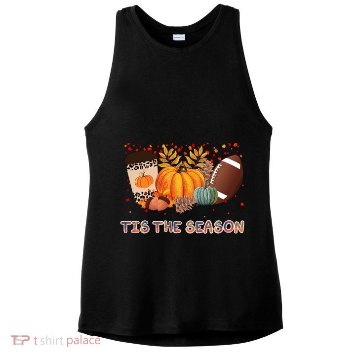 Tis The Season Fall Lover Cute Gift Ladies PosiCharge Tri-Blend Wicking Tank