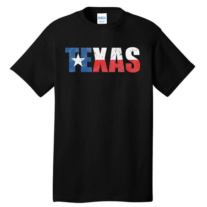 Texas Texas State Flag Vintage Texas Flag Texas State Tall T-Shirt