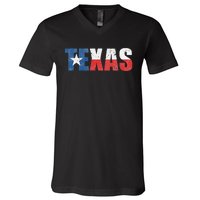 Texas Texas State Flag Vintage Texas Flag Texas State V-Neck T-Shirt