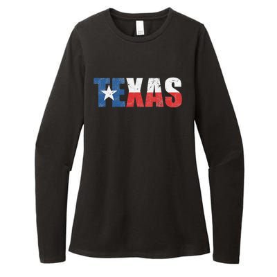 Texas Texas State Flag Vintage Texas Flag Texas State Womens CVC Long Sleeve Shirt