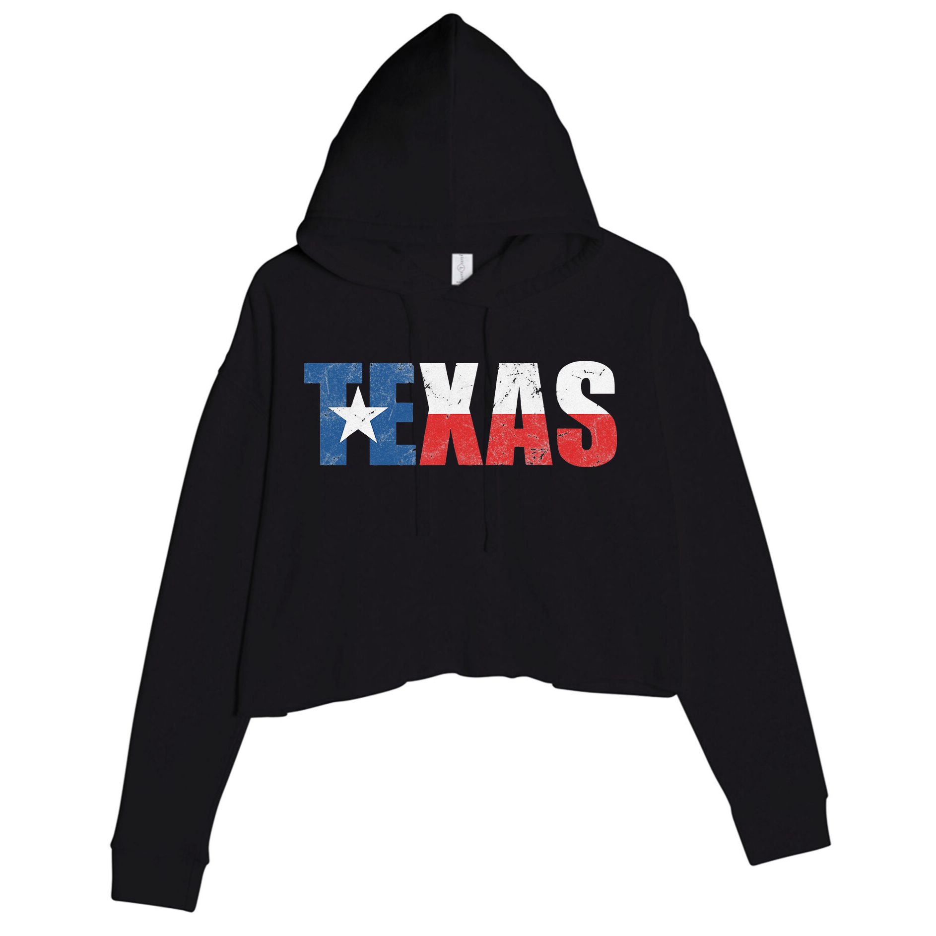 Texas Texas State Flag Vintage Texas Flag Texas State Crop Fleece Hoodie