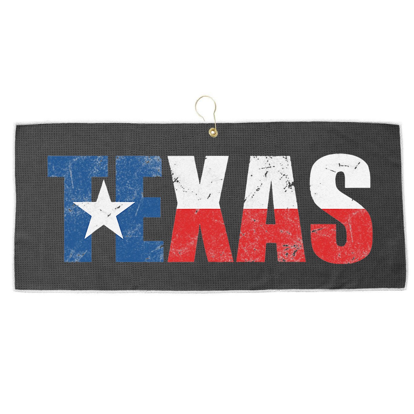 Texas Texas State Flag Vintage Texas Flag Texas State Large Microfiber Waffle Golf Towel