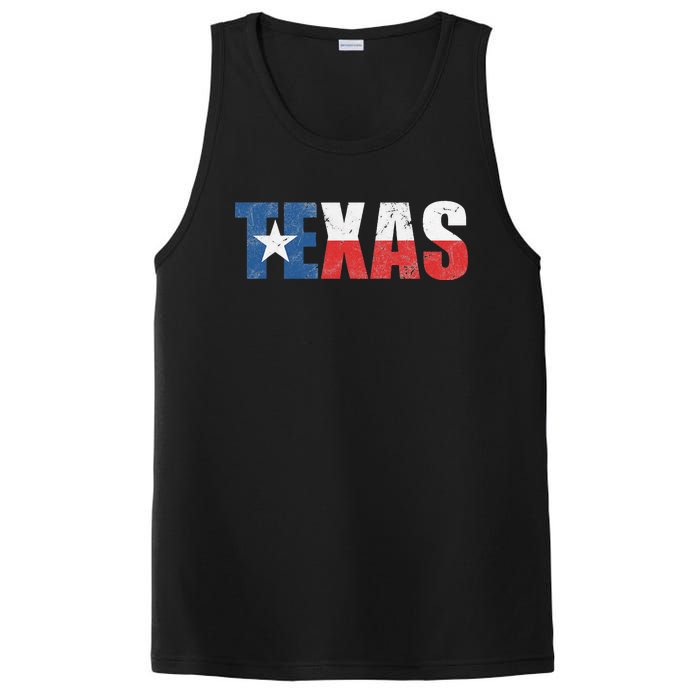 Texas Texas State Flag Vintage Texas Flag Texas State PosiCharge Competitor Tank